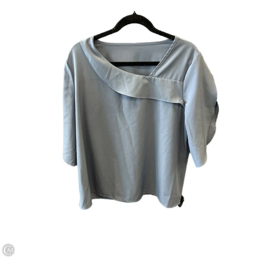 Top Short Sleeve By Cmf In Blue, Size: Xl