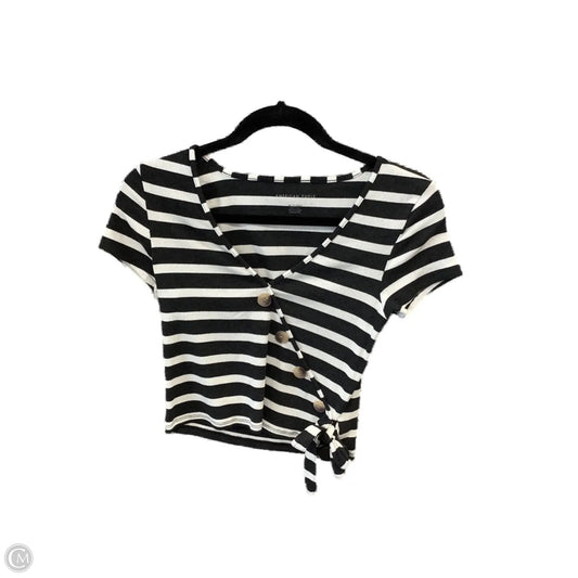 Top Short Sleeve By American Eagle In Grey, Size: Xs