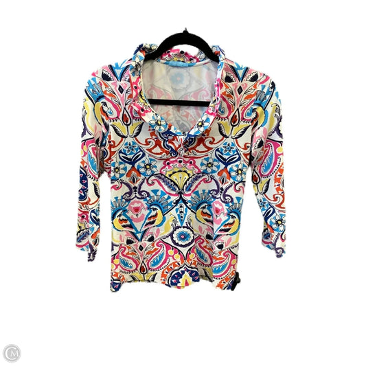 Top Long Sleeve By J Mclaughlin In Multi-colored, Size: S