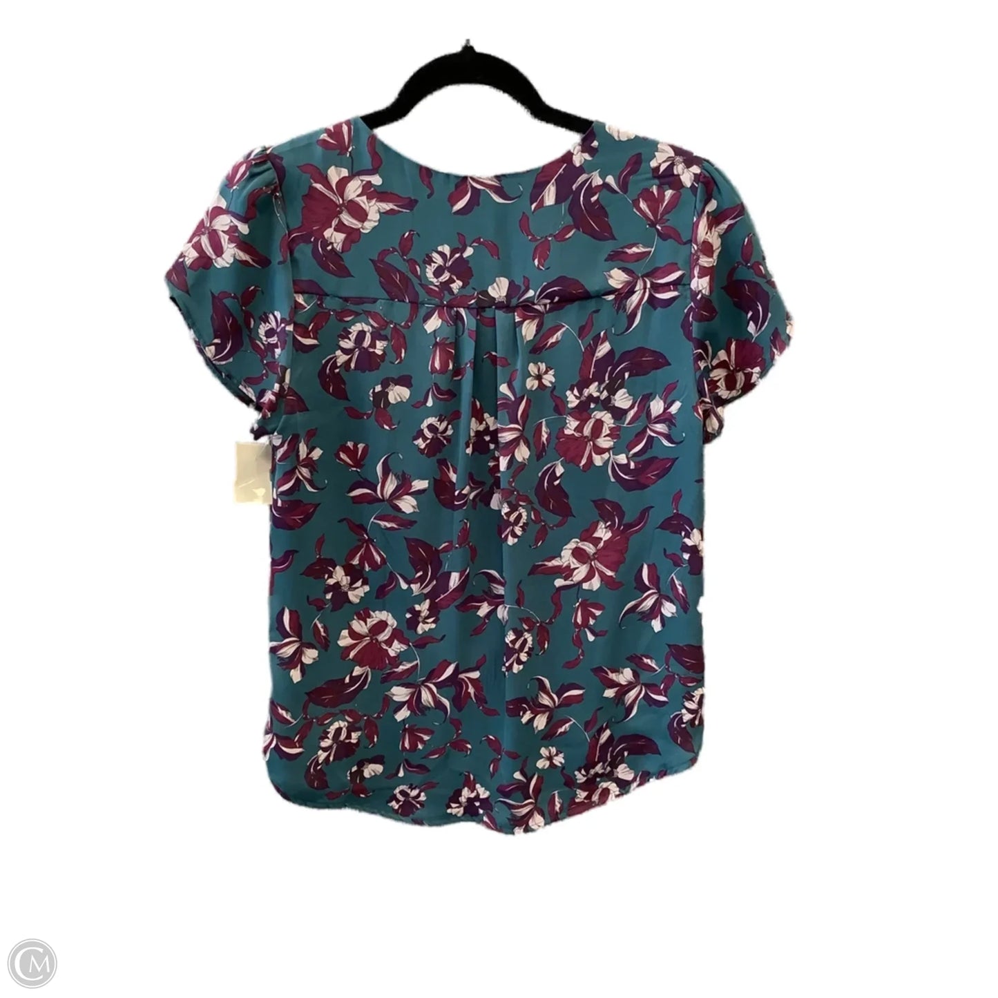 Top Short Sleeve By 41 Hawthorn In Teal, Size: Mp