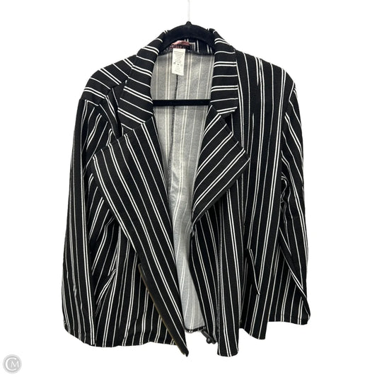 Blazer By Clothes Mentor In Black & White, Size: 2x