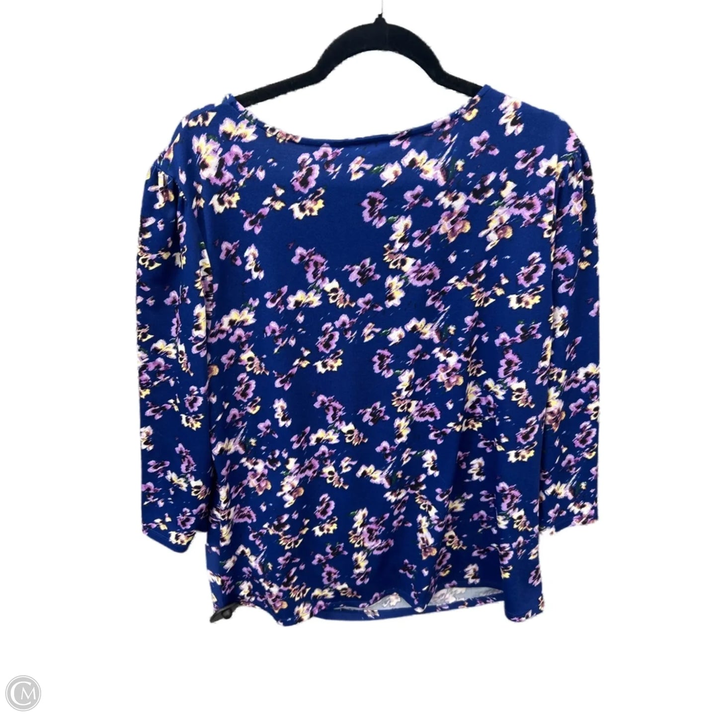 Top Long Sleeve By Apt 9 In Blue, Size: Xxl
