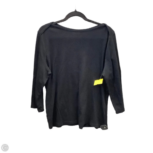 Top Long Sleeve By Style And Company In Black, Size: Xl