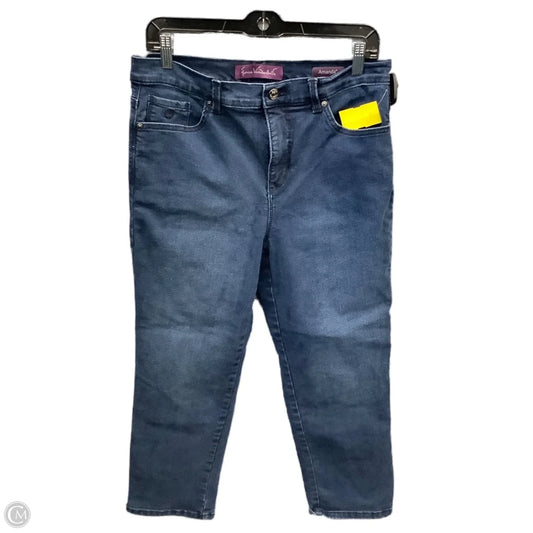Jeans Straight By Gloria Vanderbilt In Blue Denim, Size: 12p