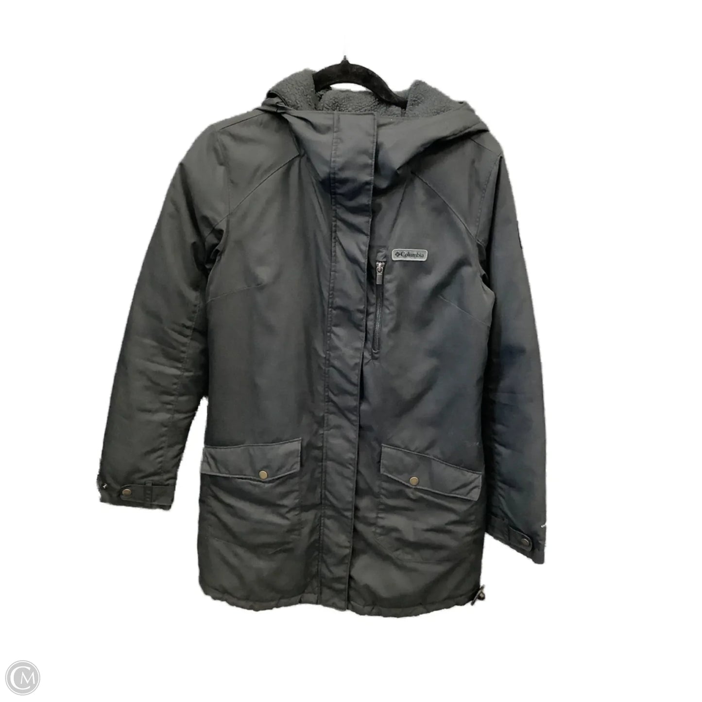 Coat Parka By Columbia In Grey, Size: S