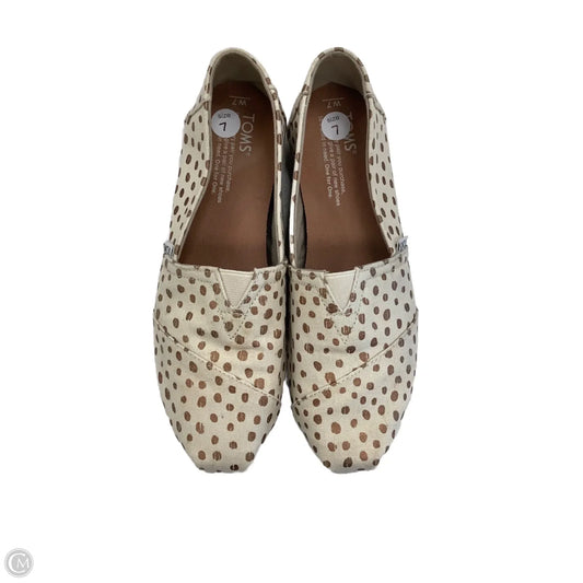 Shoes Flats By Toms In Polkadot Pattern, Size: 7