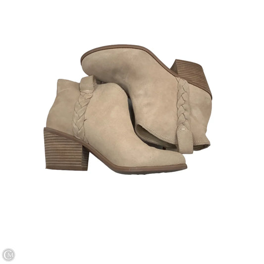 Boots Ankle Heels By Toms In Tan, Size: 10