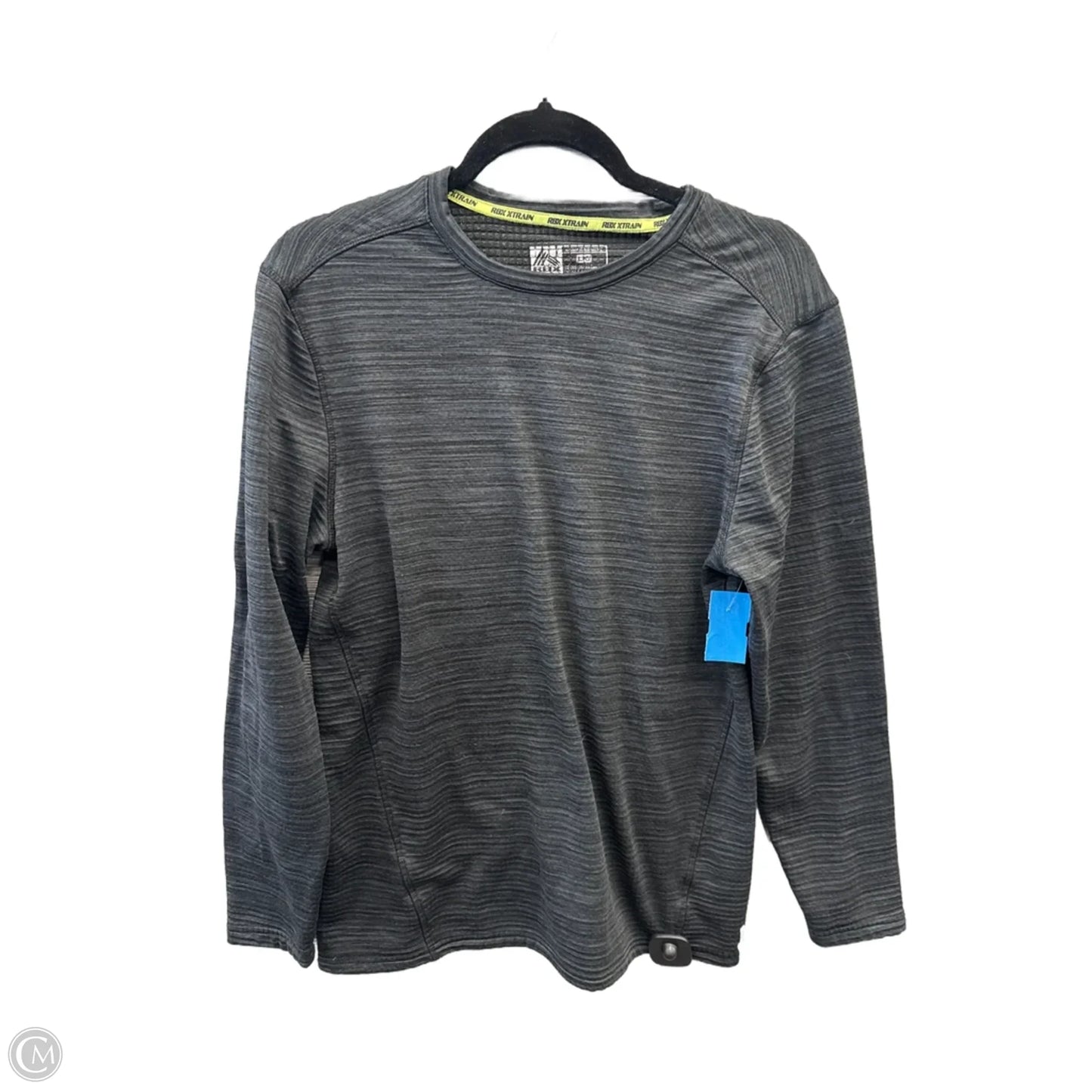 Athletic Top Long Sleeve Crewneck By Rbx In Grey, Size: L