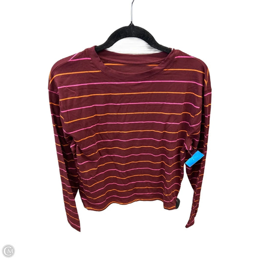 Top Long Sleeve By A New Day In Maroon, Size: S
