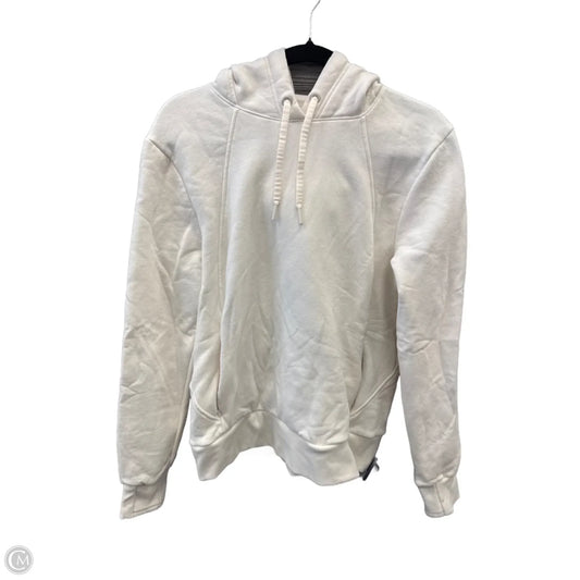 Athletic Sweatshirt Hoodie By Athleta In White, Size: M