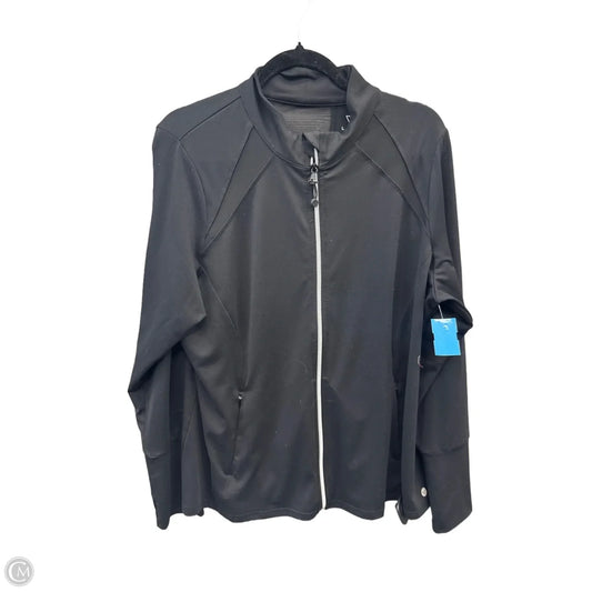 Athletic Jacket By Livi Active In Black, Size: 1x