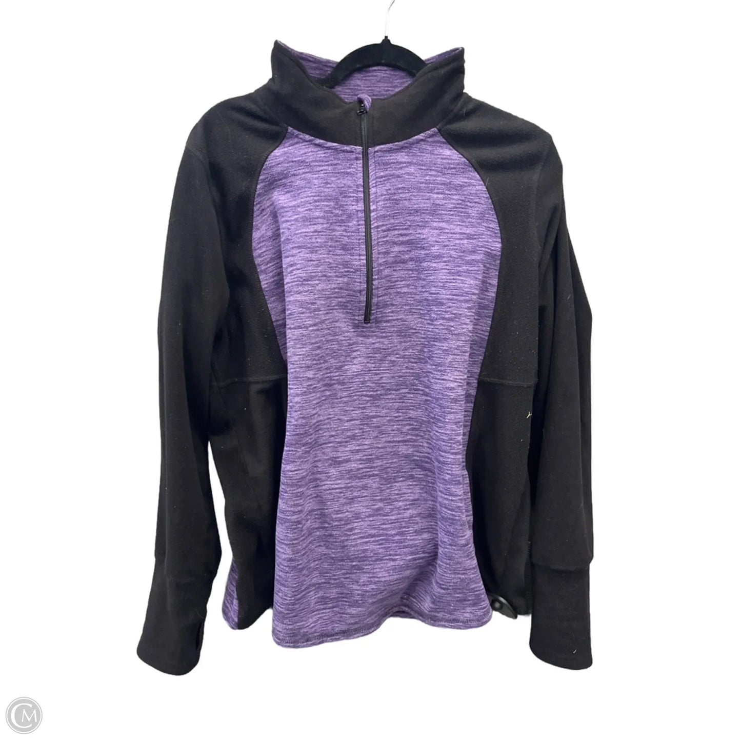 Sweatshirt Collar By St Johns Bay In Black & Purple, Size: Xxl