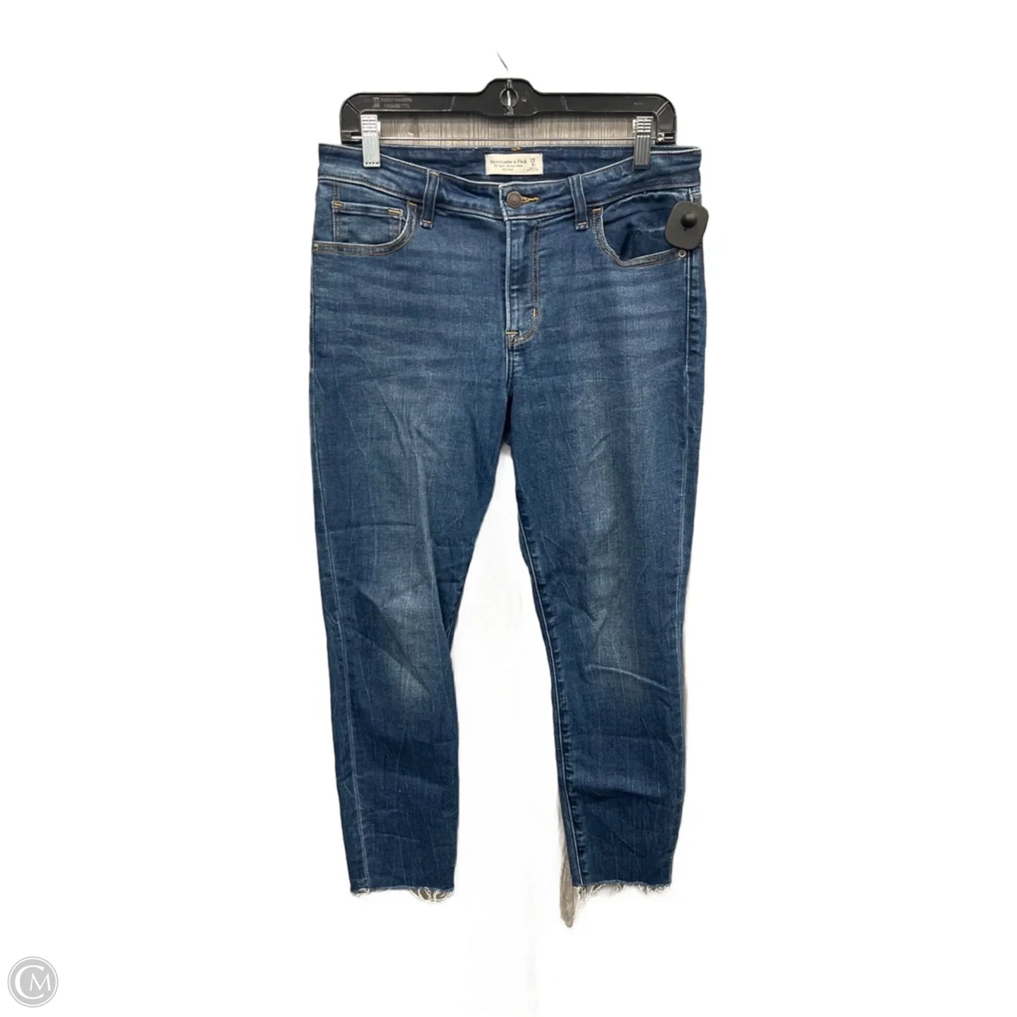 Jeans Skinny By Abercrombie And Fitch In Blue Denim, Size: 8