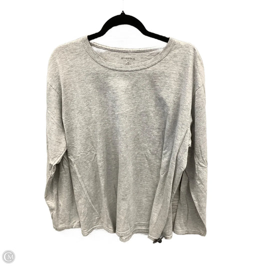 Top Long Sleeve Basic By Sonoma In Grey, Size: Xl