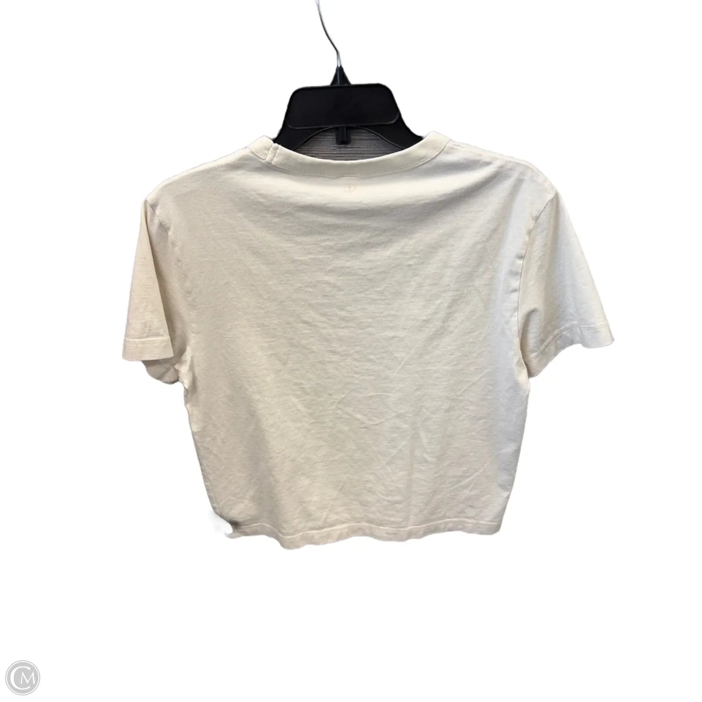 Top Short Sleeve By Pink In Cream, Size: S