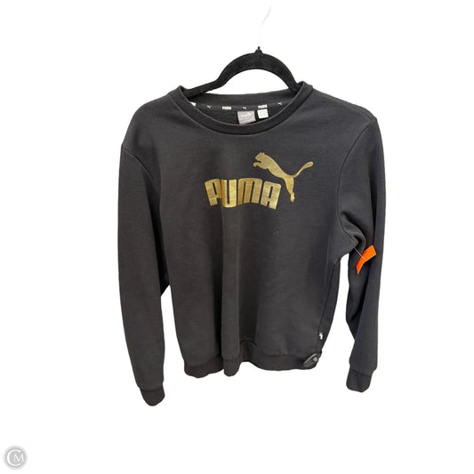 Sweatshirt Crewneck By Puma In Black, Size: L
