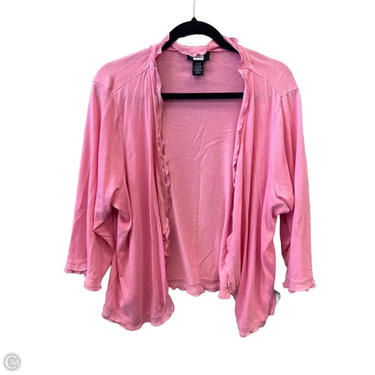 Cardigan By Studio 1940 In Pink, Size: 2x