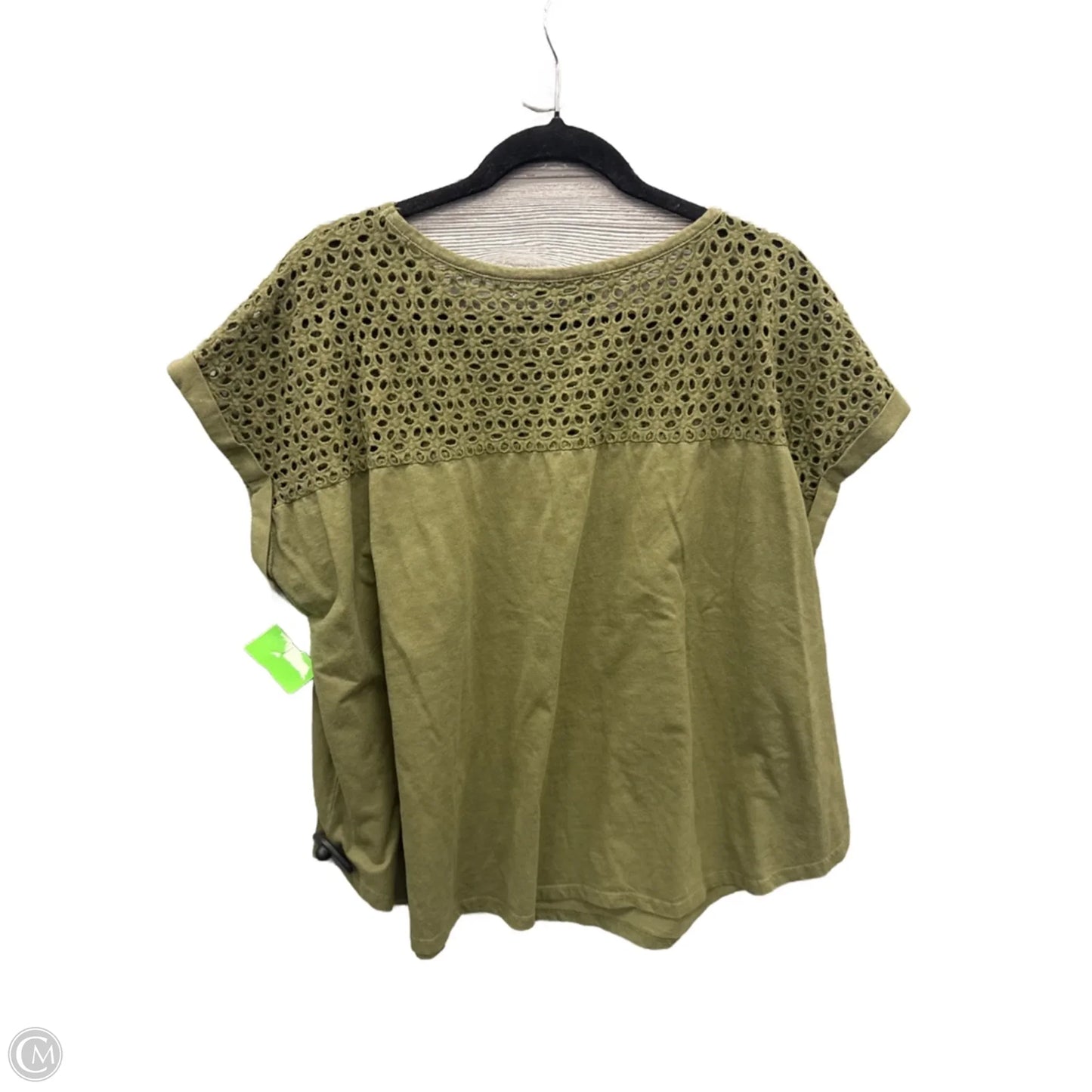 Top Short Sleeve By Lane Bryant In Green, Size: 2x