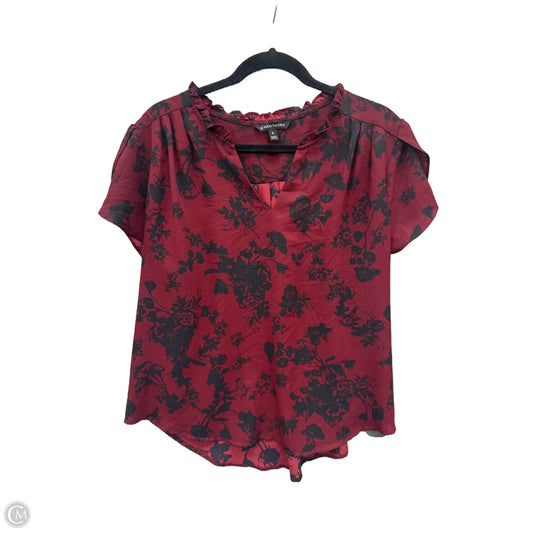 Blouse Short Sleeve By 41 Hawthorn In Red, Size: Xl