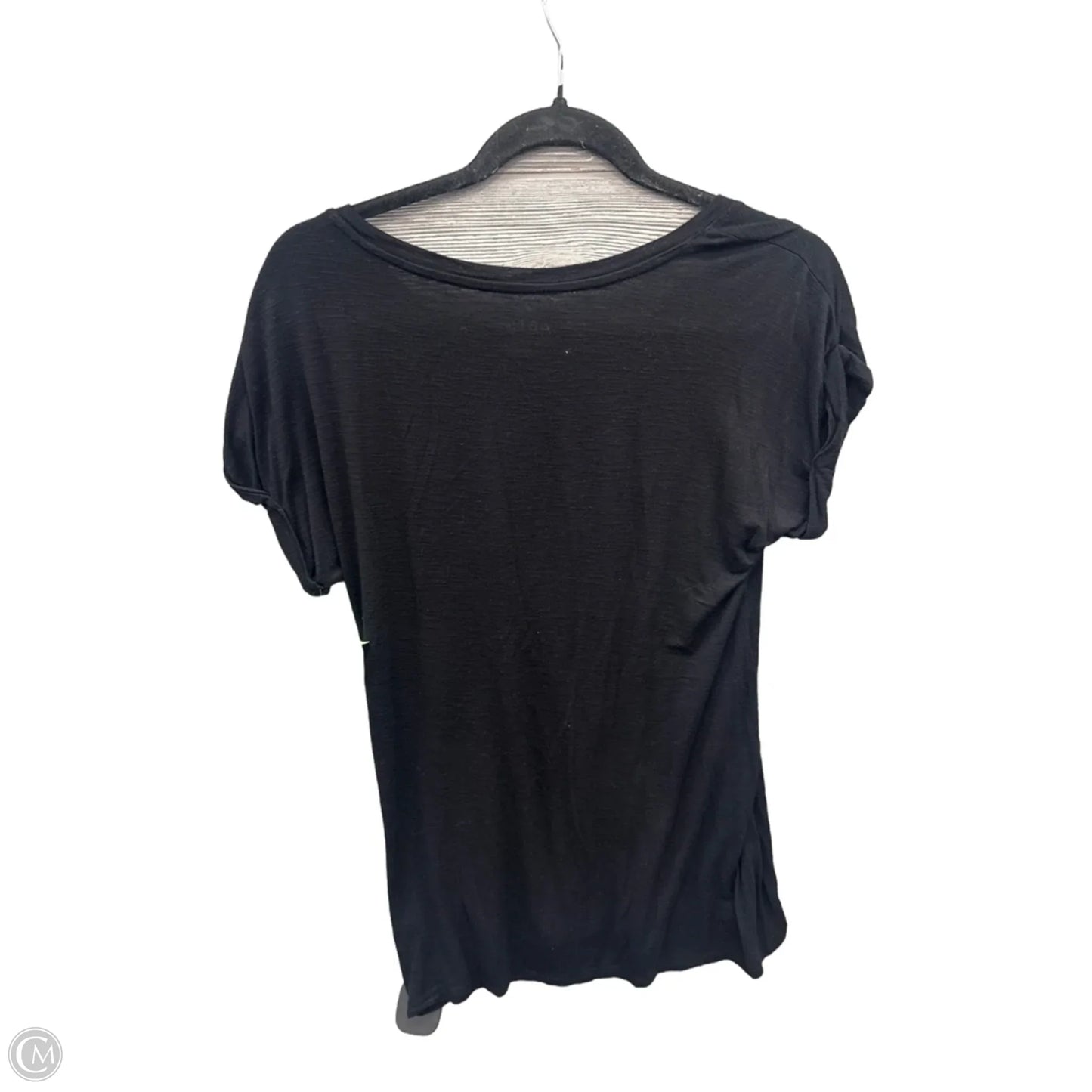 Top Short Sleeve By Apt 9 In Black, Size: S