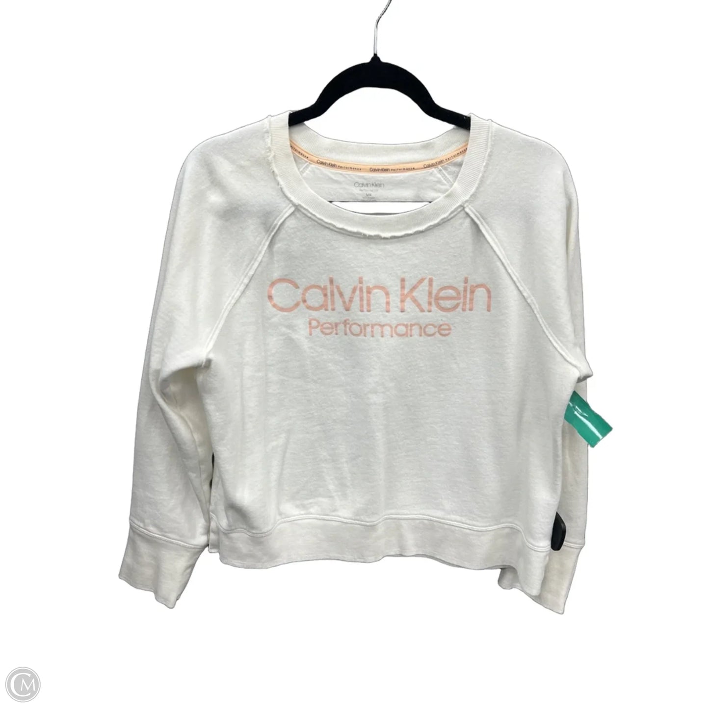 Sweatshirt Crewneck By Calvin Klein Performance In White, Size: L