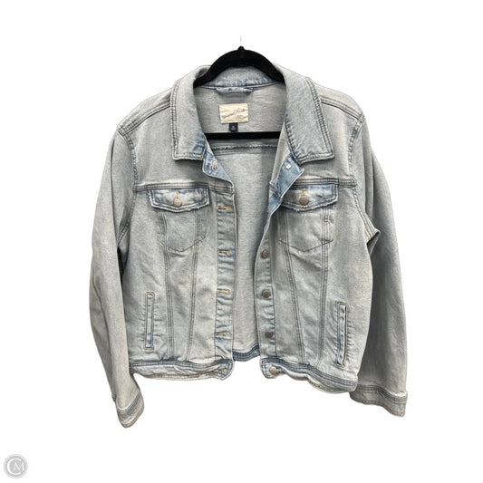 Jacket Denim By Universal Thread In Blue Denim, Size: Xxl