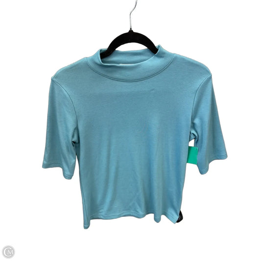 Top Short Sleeve By Cme In Blue, Size: M