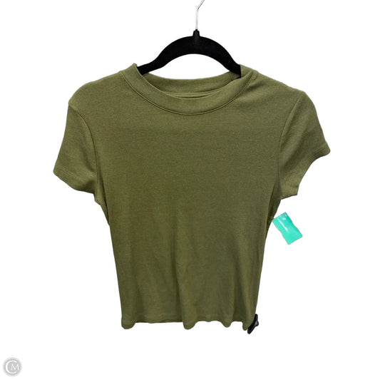 Top Short Sleeve Basic By A New Day In Green, Size: M
