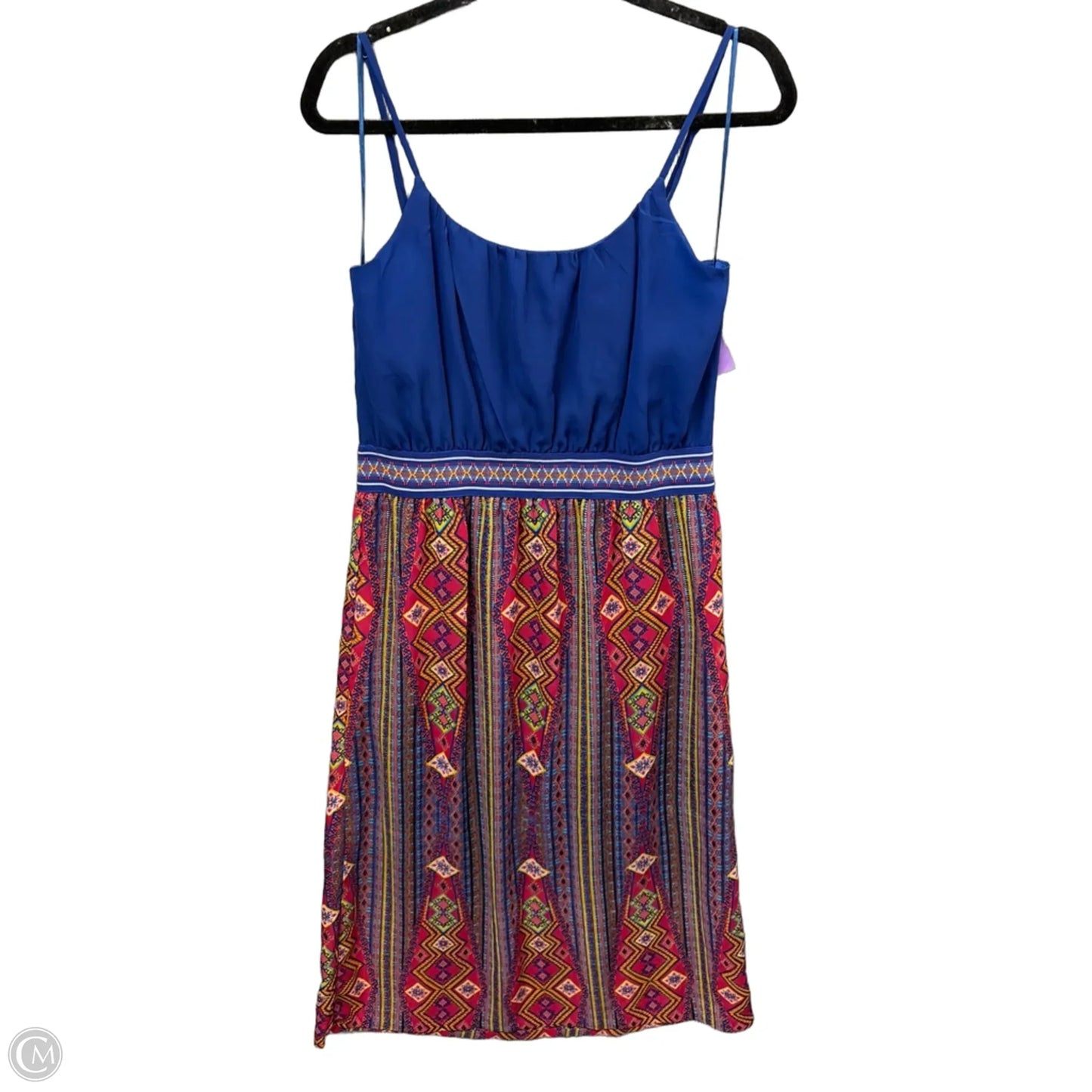 Dress Casual Midi By Pink Rose In Blue, Size: L