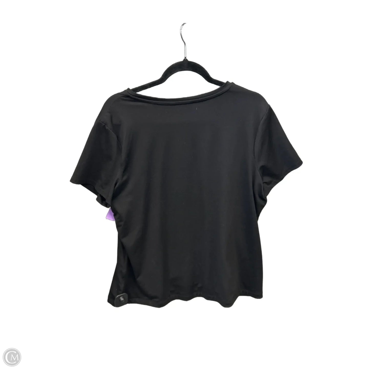 Top Short Sleeve By Time And Tru In Black, Size: 2x