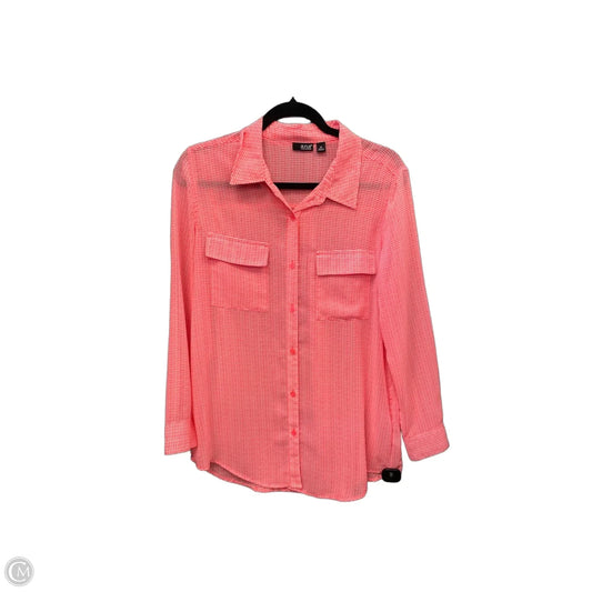 Top Long Sleeve By Ana In Orange, Size: M