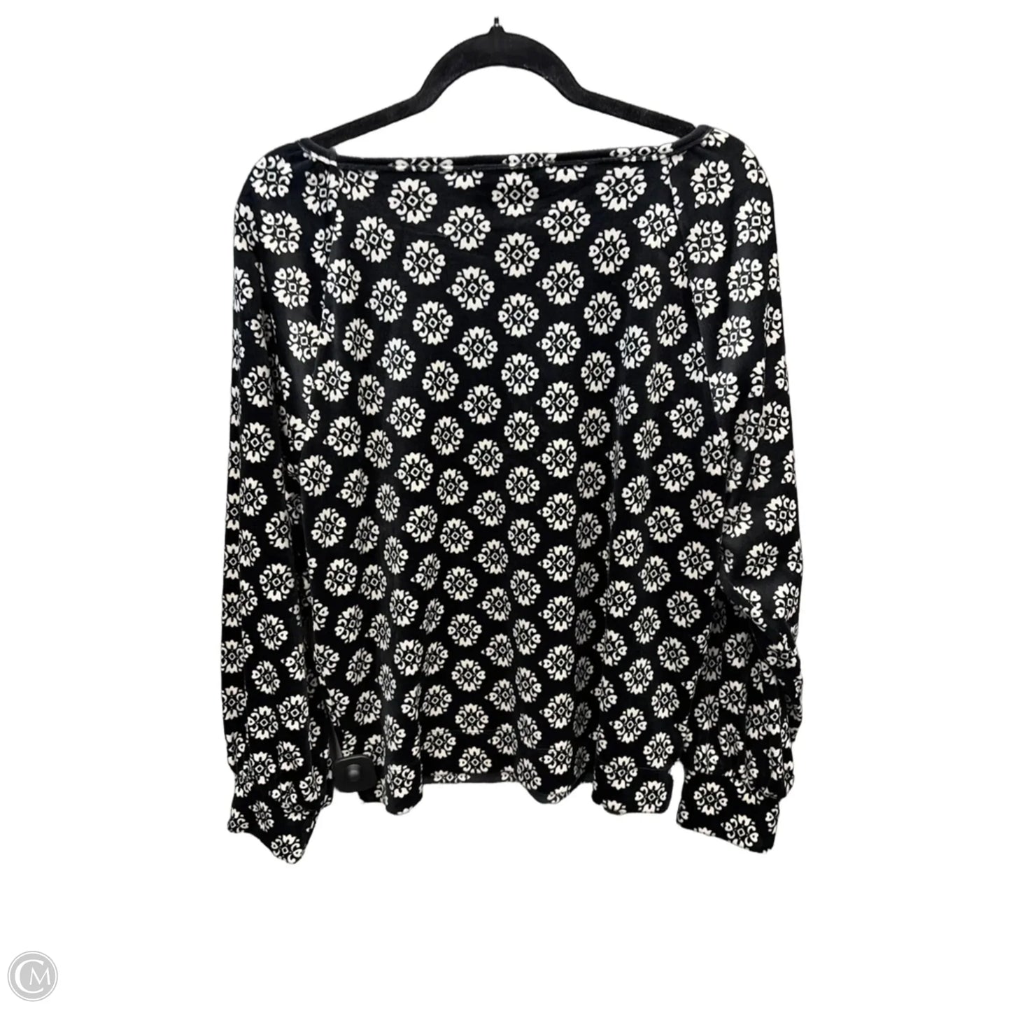 Top Long Sleeve By Loft In Black, Size: L