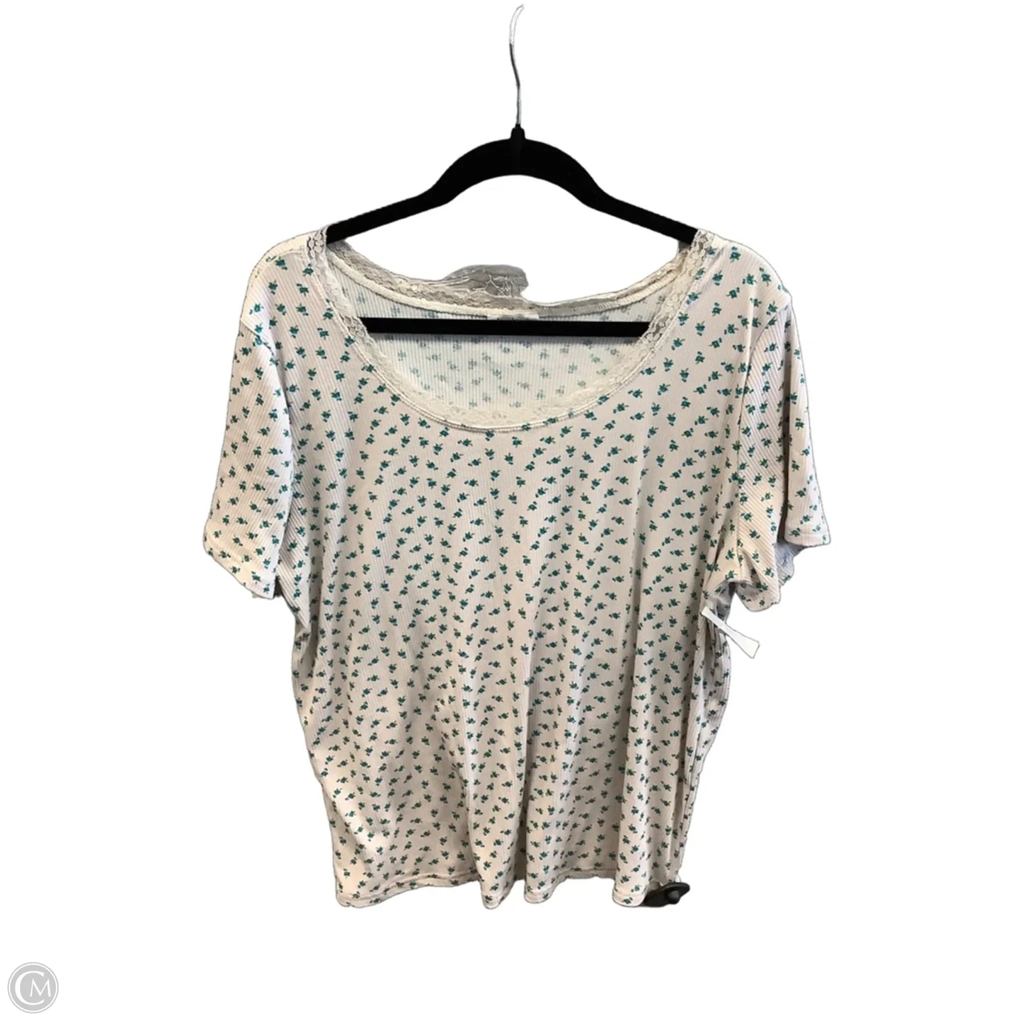 Top Short Sleeve By Free Kisses In Beige, Size: 2x