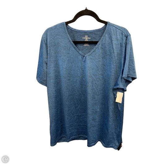 Athletic Top Short Sleeve By Clothes Mentor In Blue, Size: 2x