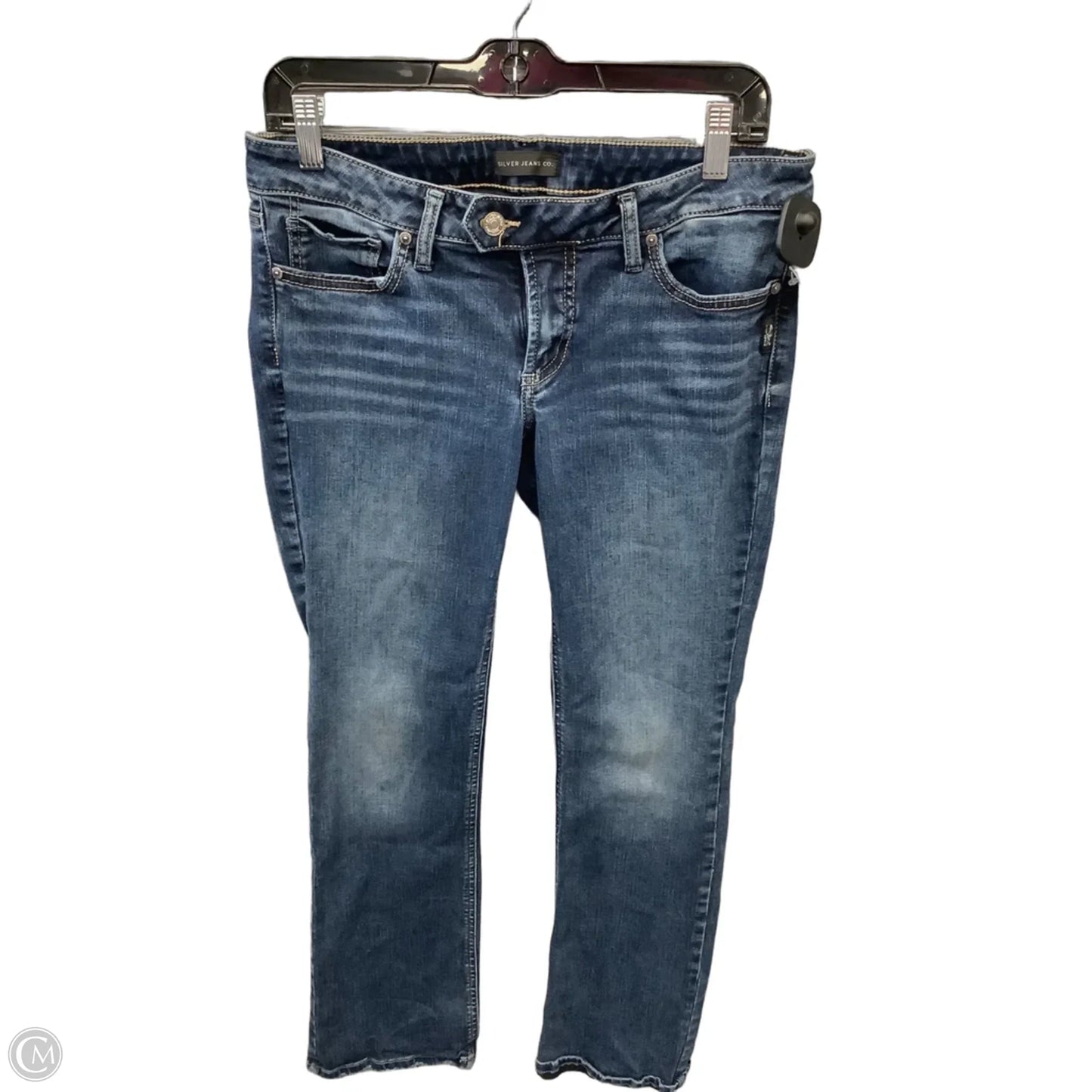 Jeans Boot Cut By Silver In Blue Denim, Size: 10
