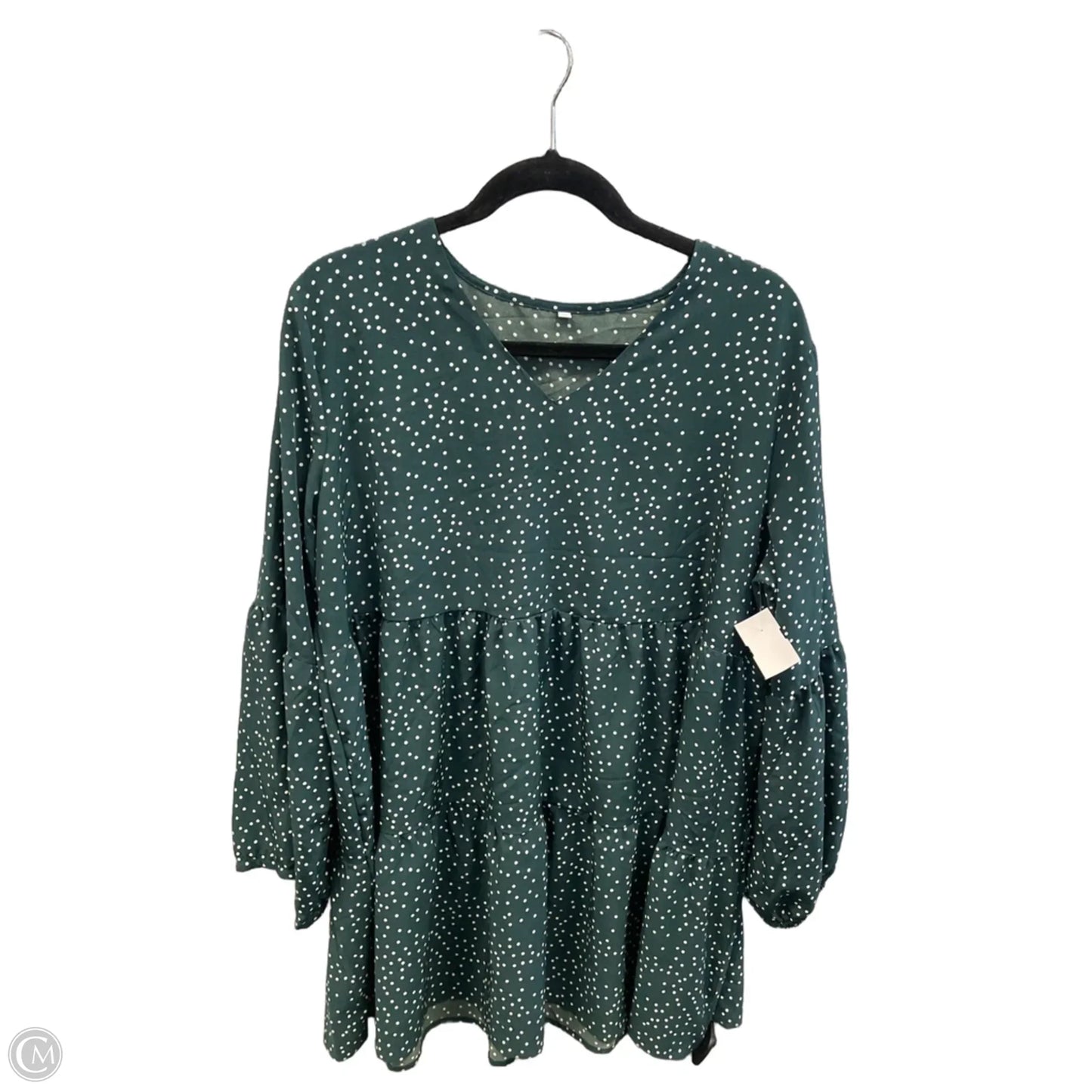 Dress Casual Short By Cmf In Green, Size: 2x