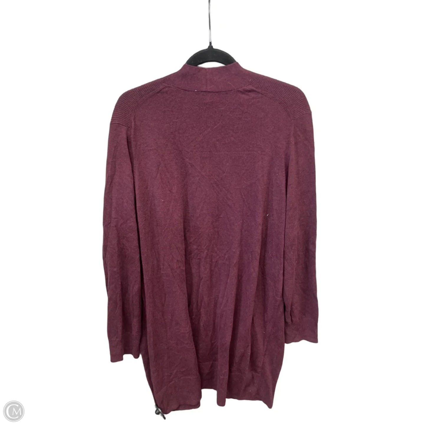 Sweater Cardigan By Gap In Maroon, Size: Xl