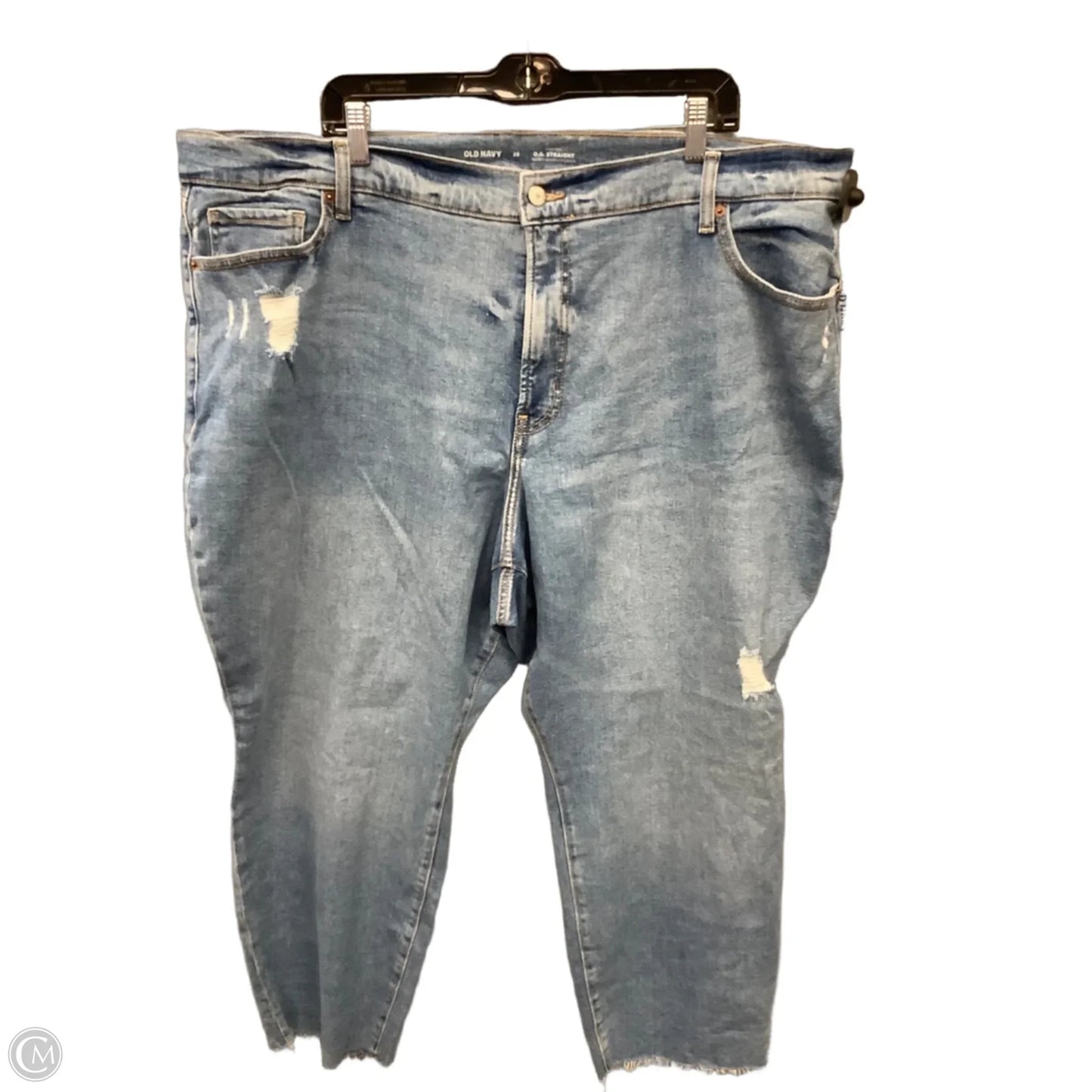 Jeans Straight By Old Navy In Blue Denim, Size: 26