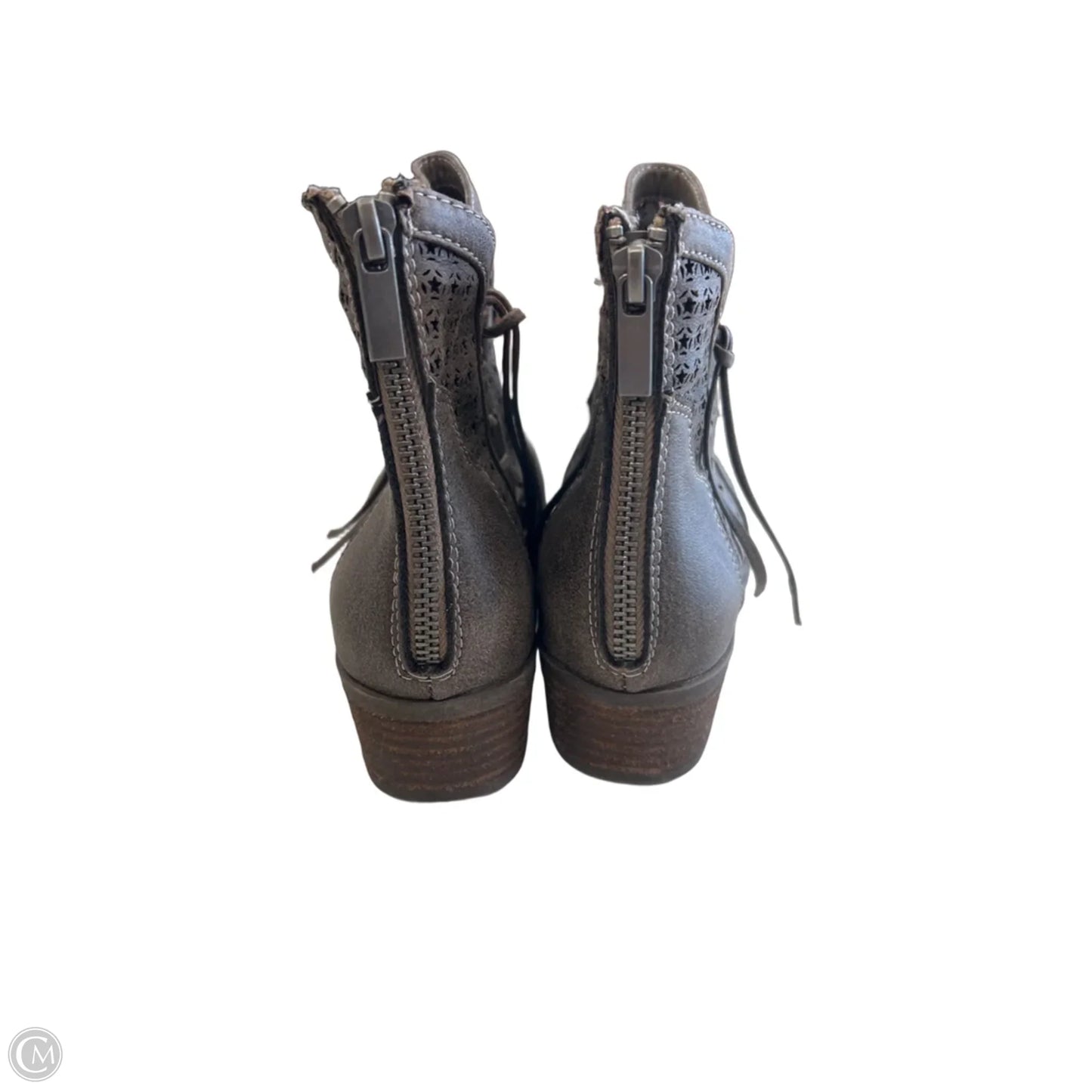 Boots Ankle Flats By Very G In Brown, Size: 8