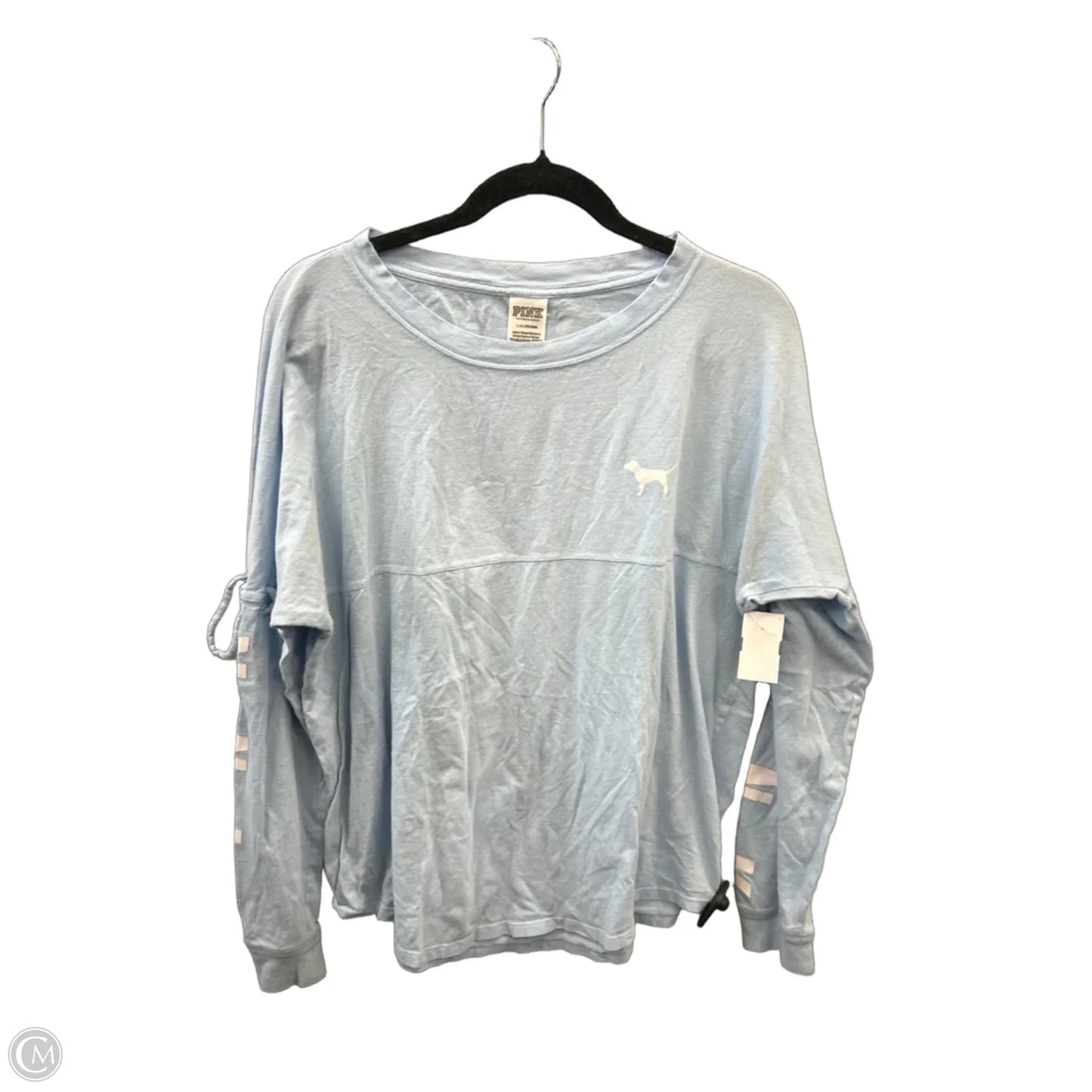 Top Long Sleeve By Pink In Blue, Size: L