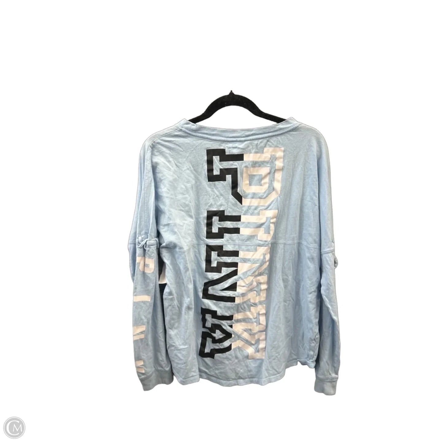 Top Long Sleeve By Pink In Blue, Size: L