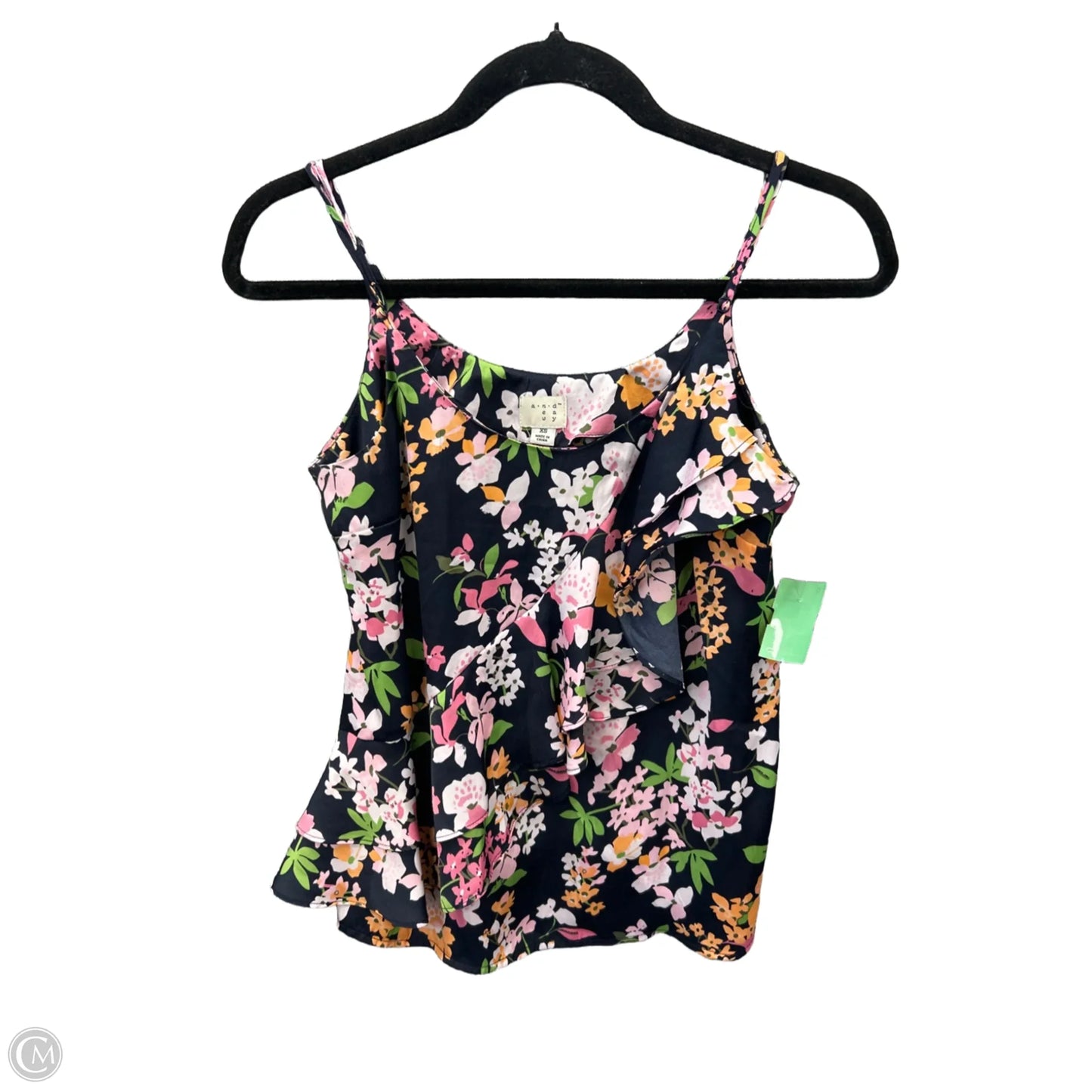Top Sleeveless By A New Day In Floral Print, Size: Xs