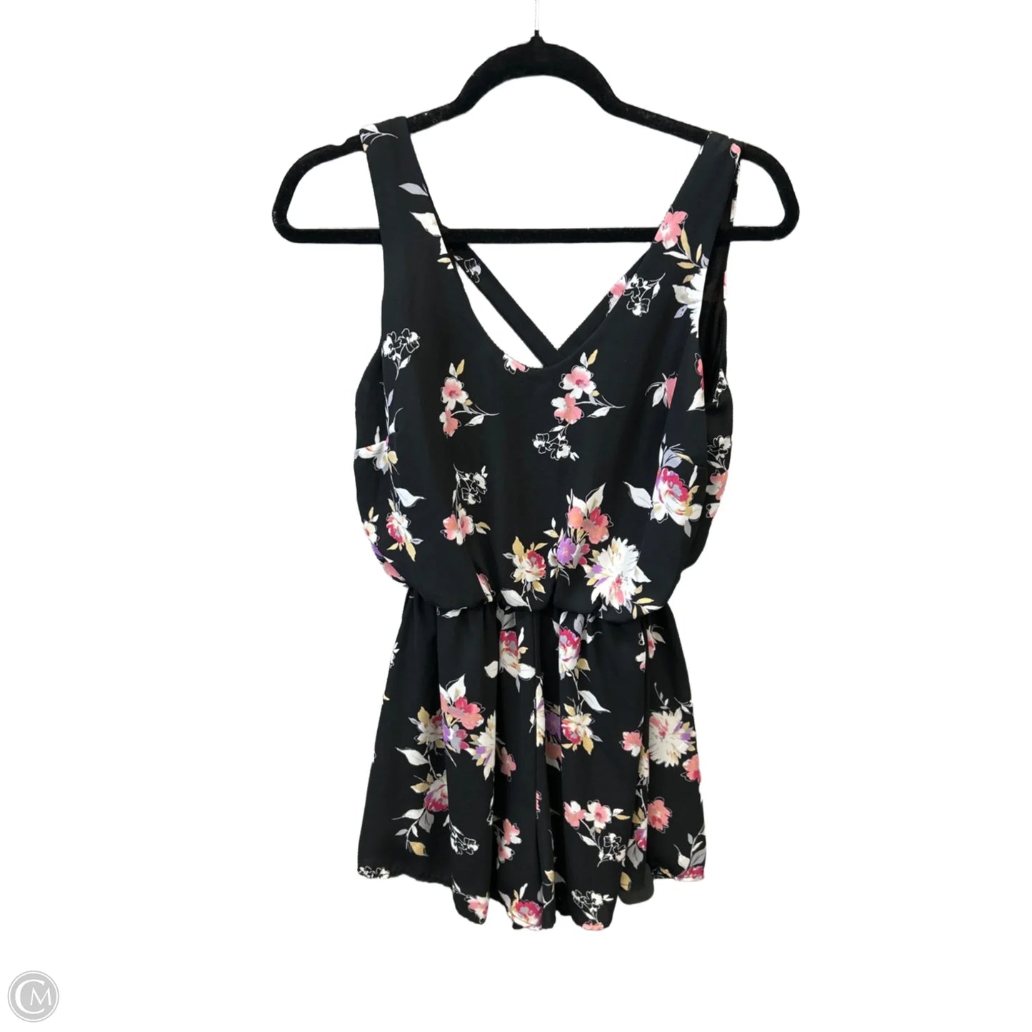 Romper By Lush In Floral Print, Size: M