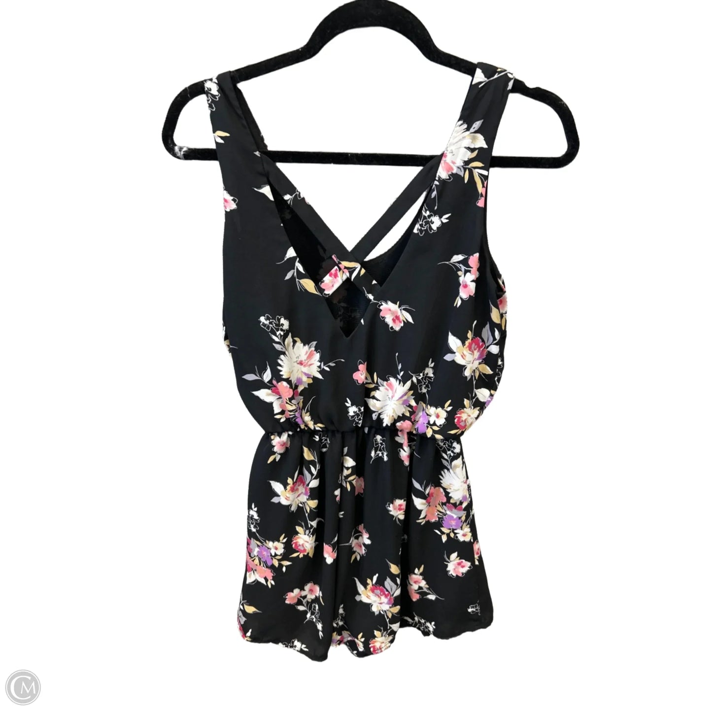 Romper By Lush In Floral Print, Size: M
