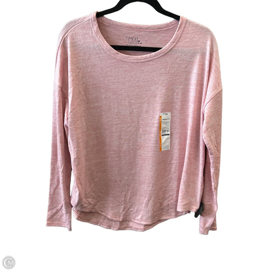 Top Long Sleeve By Time And Tru In Pink, Size: M