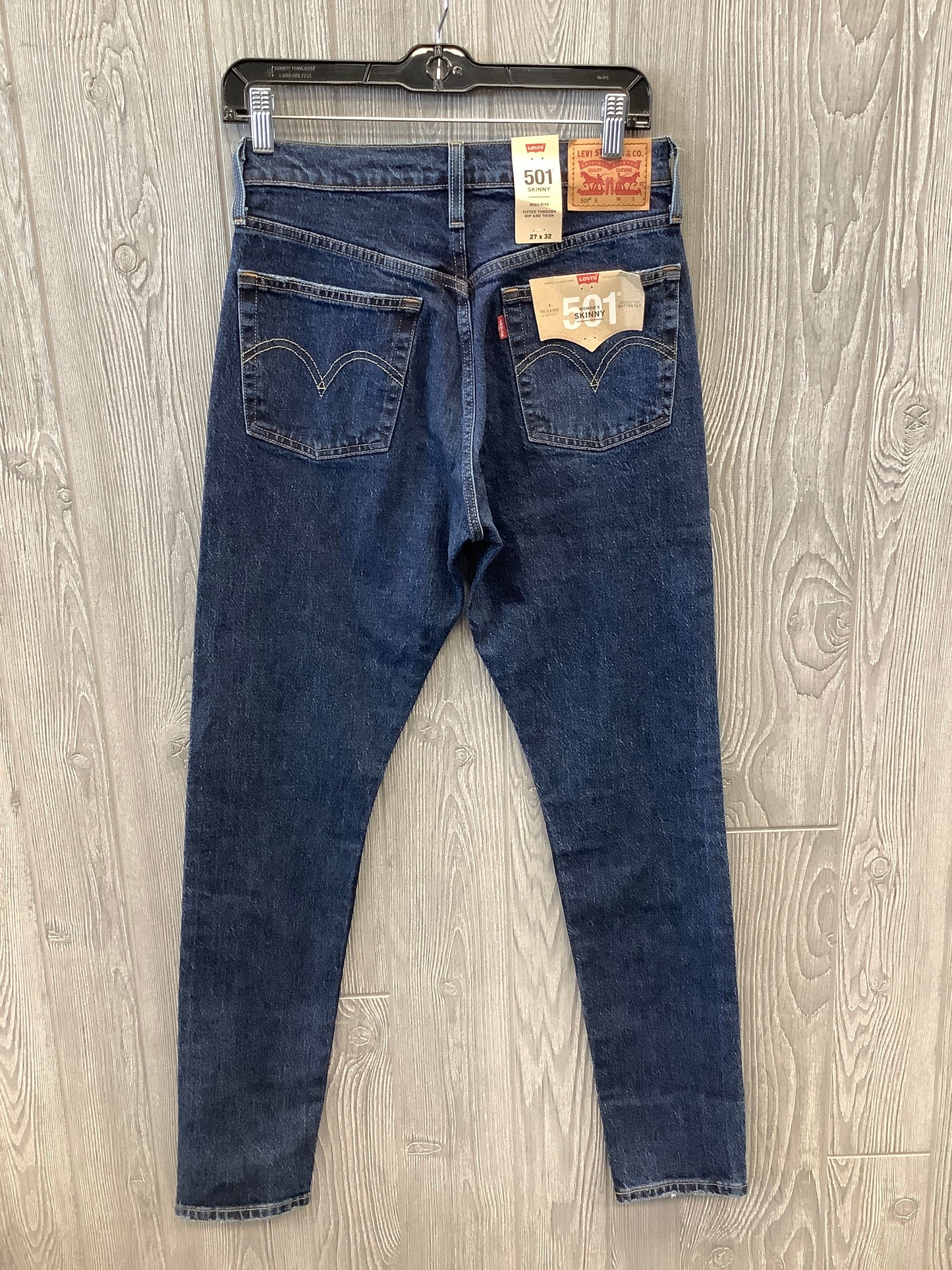 Blue Denim Jeans Skinny Levis, Size 2