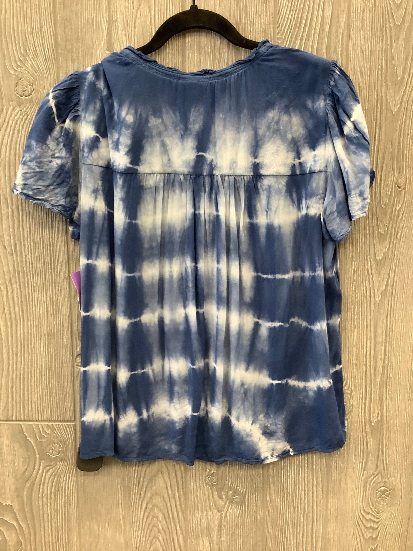 Top Short Sleeve By Knox Rose In Tie Dye Print, Size: S