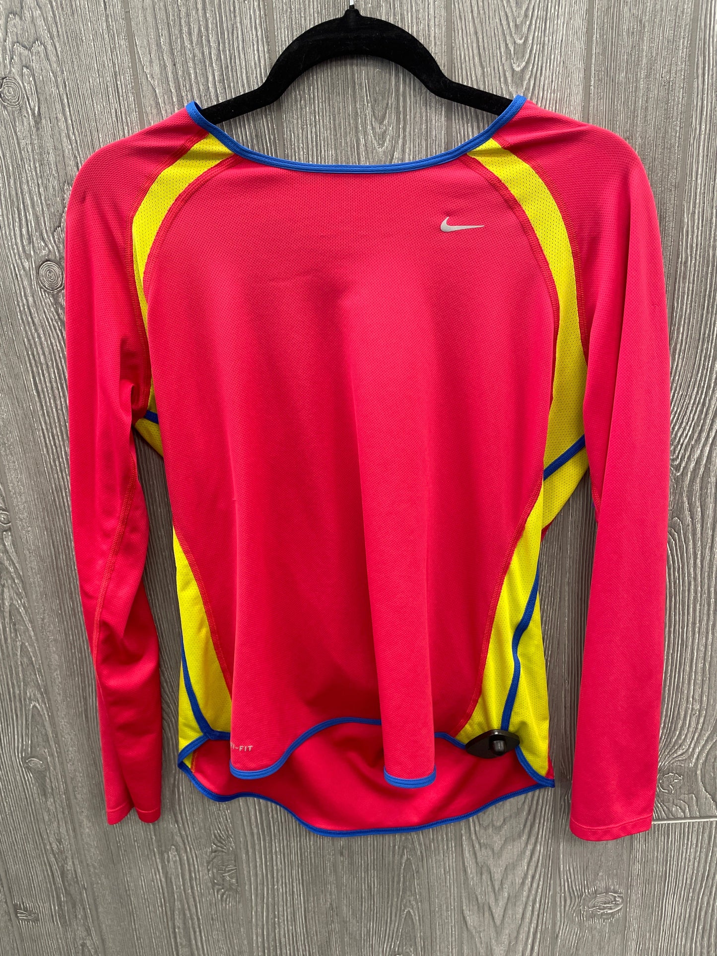 Athletic Top Long Sleeve Crewneck By Nike In Multi-colored, Size: L