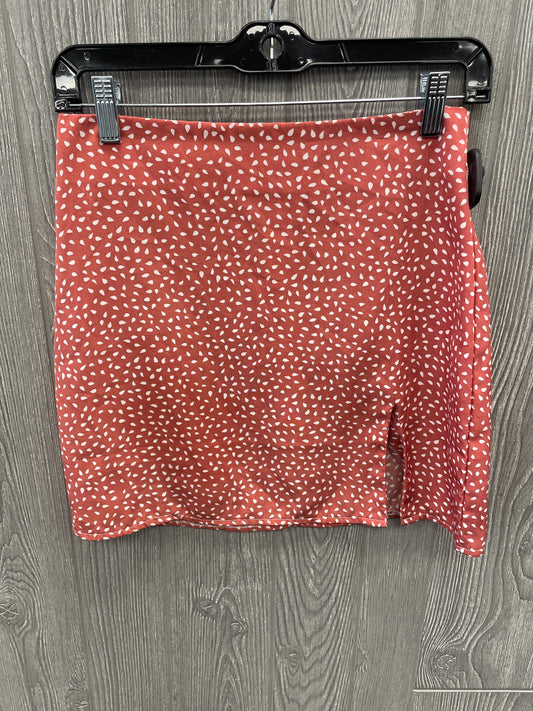 Skirt Midi By Shein In Orange, Size: S