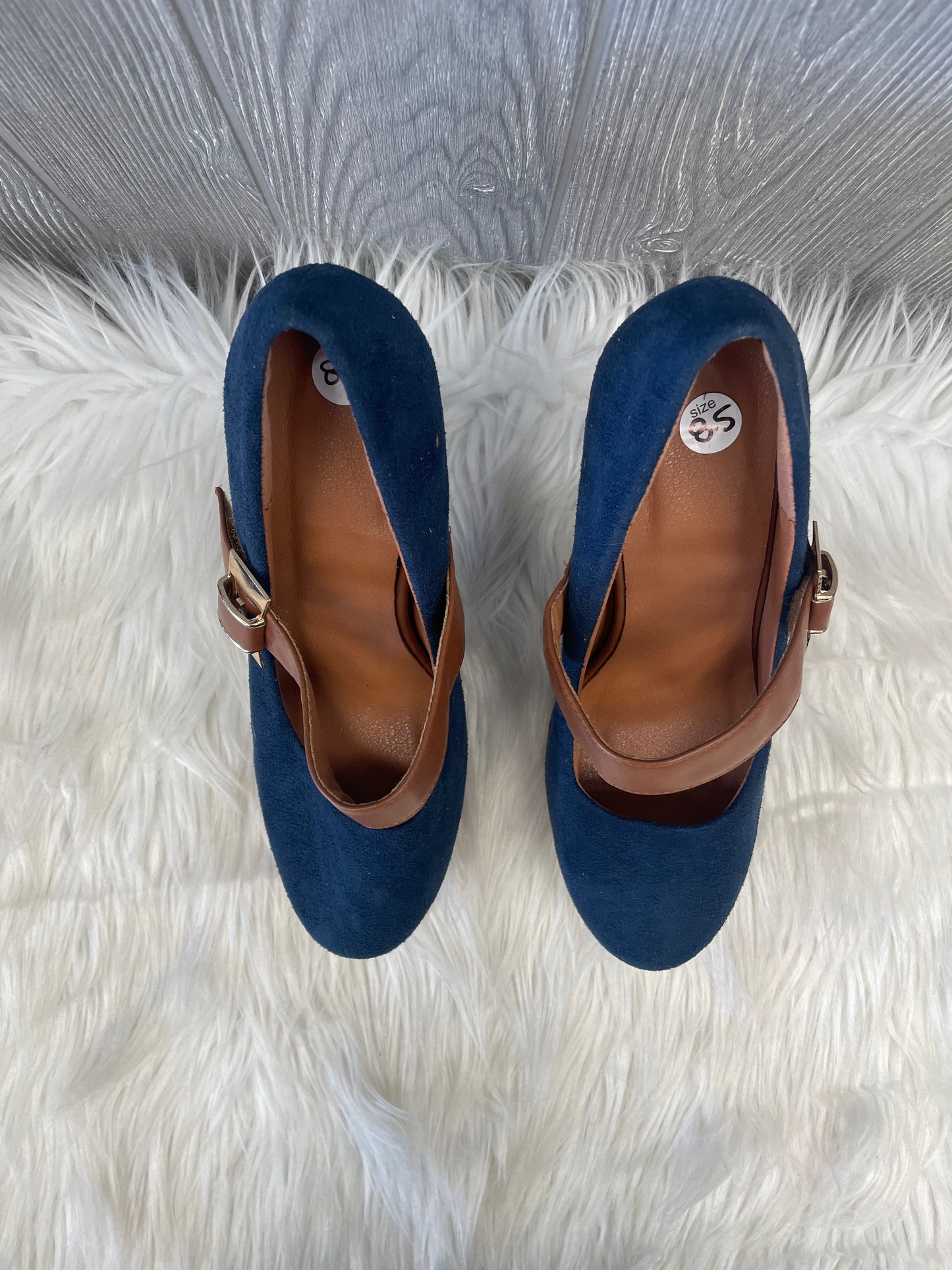 Blue Shoes Heels Stiletto Clothes Mentor, Size 8.5